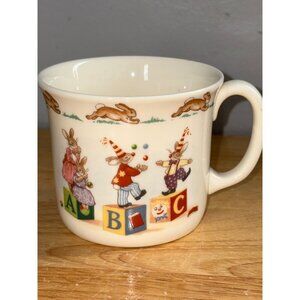 Royal Doulton Bunnykins ABC Blocks Children's Fine Bone China Handle Mug